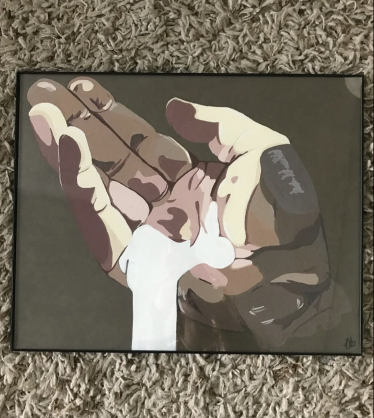 Hand painting artwork